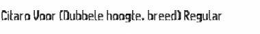 Download Citaro Voor (Dubbele hoogte, breed) Font