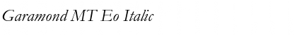 Garamond MT Eo Italic Font