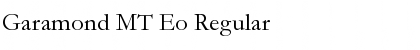 Garamond MT Eo Regular Font