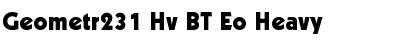 Download Geometr231 Hv BT Eo Font