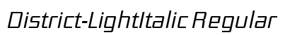 District-LightItalic Regular preview