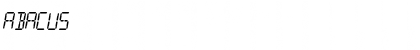 Abacus Regular Font