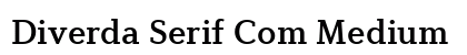 Diverda Serif Com Medium Preview