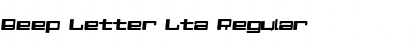 Download Beep Letter Lta Font