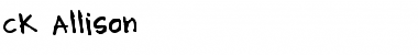 Download CK Allison Font Download CK Allison Font