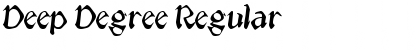 Deep Degree Regular Font