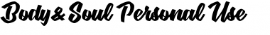 BodySoul personal Use Regular Font