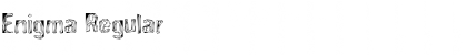 Enigma Regular Font