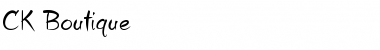 Download CK Boutique Font Download CK Boutique Font