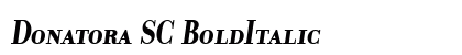 Donatora SC BoldItalic Preview