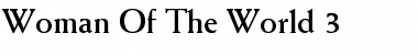 Woman Of The World 3 Regular Font