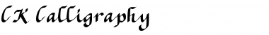 CK Calligraphy Regular Font