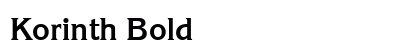 Korinth Bold preview