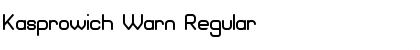 Kasprowich Warn Regular Font