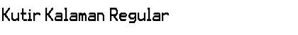 Kutir Kalaman Regular Font