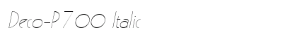 Deco-P700 Italic preview