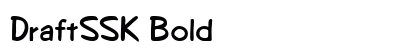 DraftSSK Bold preview