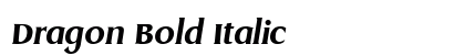 Dragon Bold Italic Preview