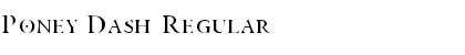 Download Poney Dash Font Download Poney Dash Font