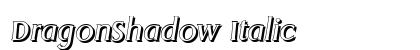 DragonShadow Italic Preview