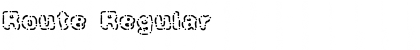 Route Regular Font