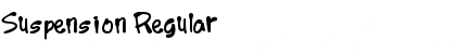 Suspension Regular Font