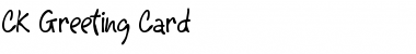 Download CK Greeting Card Font Download CK Greeting Card Font