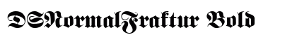DSNormalFraktur Bold preview