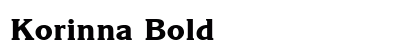 Korinna Bold preview