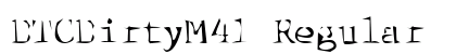 DTCDirtyM41 Regular preview