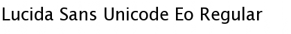 Lucida Sans Unicode Eo Regular Font