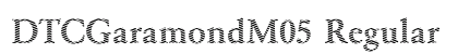 DTCGaramondM05 Regular preview
