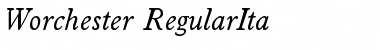 Download Worchester-RegularIta Font