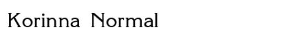 Korinna Normal Preview
