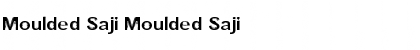 Moulded Saji Moulded Saji Font