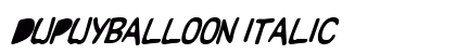 DupuyBALloon Italic preview