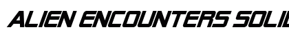Alien Encounters Solid Bold Italic Preview