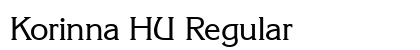 Korinna HU Regular Preview