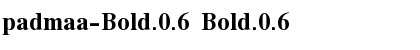 padmaa-Bold.0.6 Bold.0.6 Font