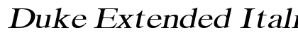 Duke Extended Italic preview