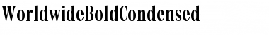 Download WorldwideBoldCondensed Font