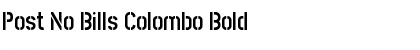 Download Post No Bills Colombo Font Download Post No Bills Colombo Font