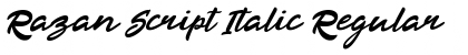 Download Razan Script Italic Font