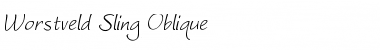 Worstveld Sling Oblique Regular Font