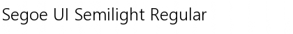 Segoe UI Semilight Regular Font