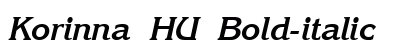 Korinna HU Bold-italic Preview