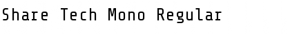 Share Tech Mono Regular Font