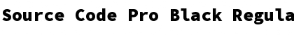 Source Code Pro Black Regular Font