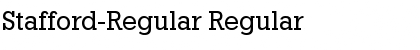 Stafford-Regular Regular Font