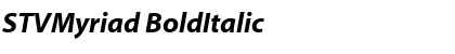 STVMyriad BoldItalic Font